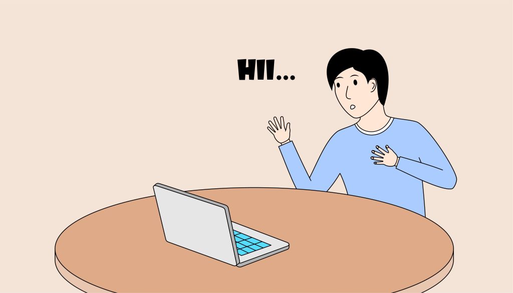 how to open up stop saying hi